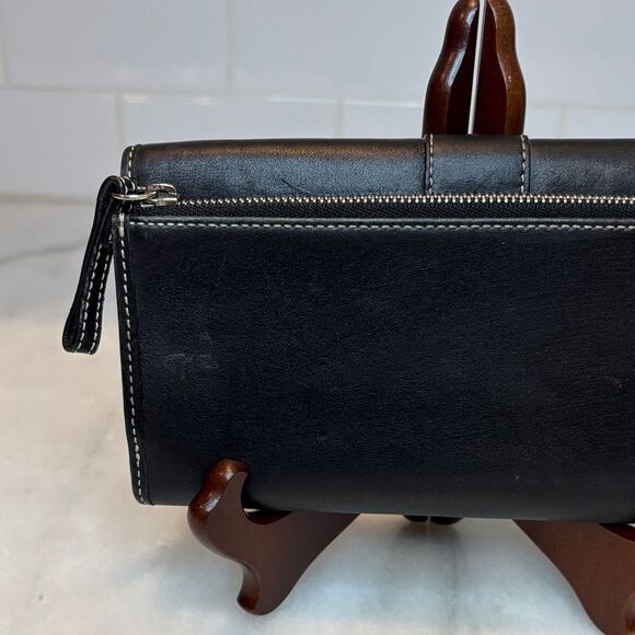 Coach Wallet Signature Stripe Leather Full Sized Wallet (#2) - Picture 5 of 15